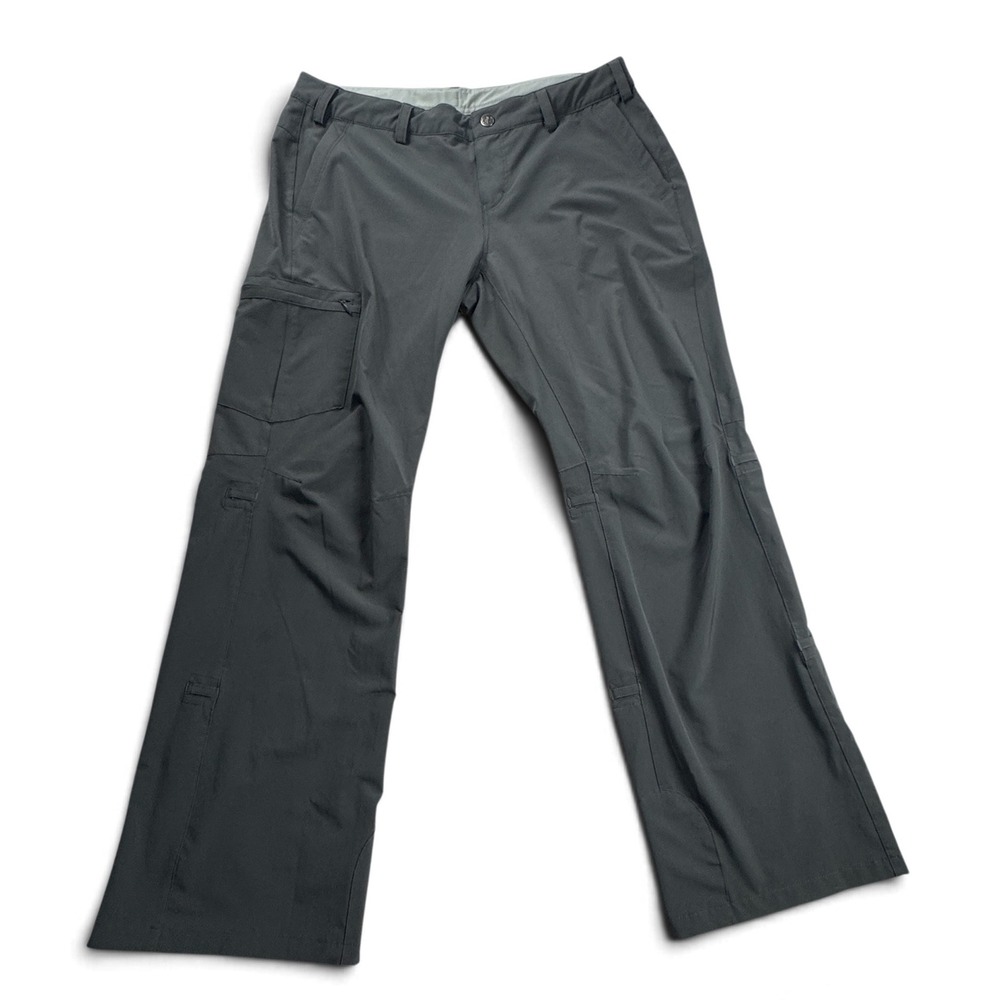 REI Hiking Pants Stretch Straight Leg Outdoor Gorpcore Womens Dark Gray 12P